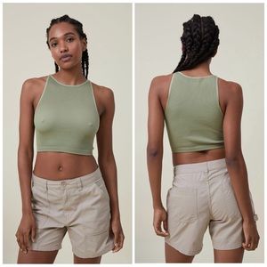 Cotton On Seamless Benni High Neck Tank NWT